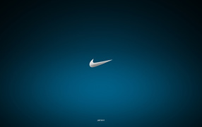 Синий логотип Nike
