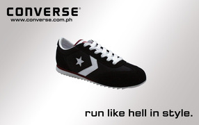 бежать с Converse