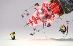 Миньоны гигантский лазер