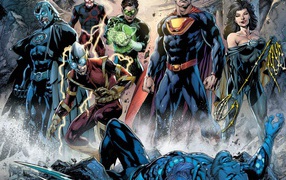 Герои Лиги Справедливости пережил бой