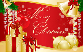 Красочная картинка с пожеланием на рождество