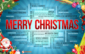 Поздравление на разных языках мира на рождество