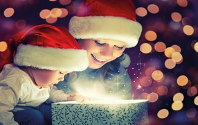 Распаковка волшебного подарка на рождество