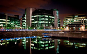 Пейзаж ночной город