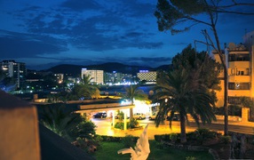 	 Resort city at night