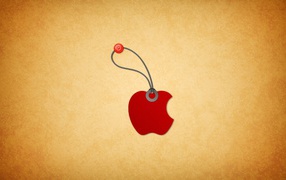 Apple with rope