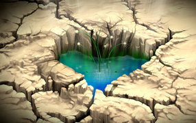 Сердечко на земле