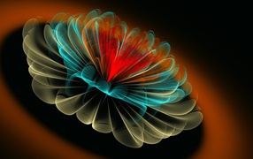 3D art цветок