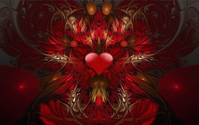 Abstract picture with a heart