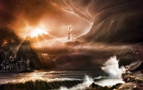 Фантастический морской пейзаж