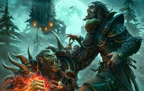 Чудовище с большими клыками