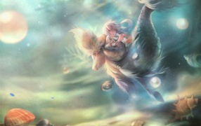 Девочка в подводном царстве