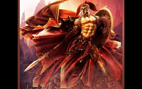 Воин на горе из черепов