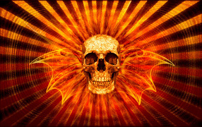 Череп с крыльями