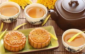 Пирог и чай