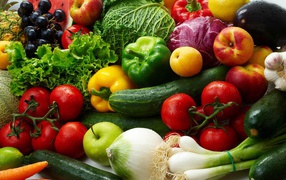 Овощи и фрукты полный набор
