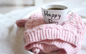 A Cup of coffee happy day