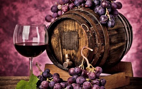 A barrel of wine