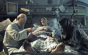 Смерть и ангел играют в карты