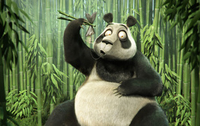 Panda eat fish sticks