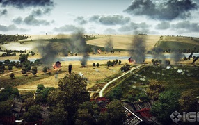 War Thunder пейзаж битвы