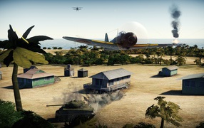 Военный самолет из игры War Thunder