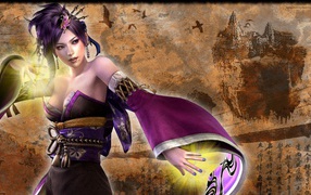 Девушка в боевой стойке