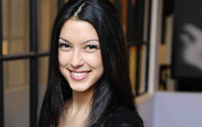 Rebecca Mir black hair brunettes models smiling wallpaper