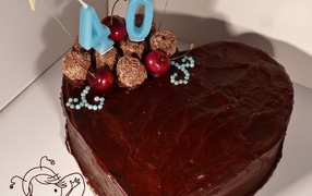 40 лет торт ко дню рождения