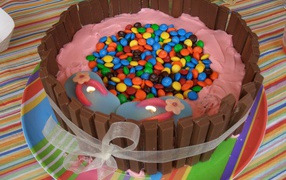 Торт с конфетами на день рождения