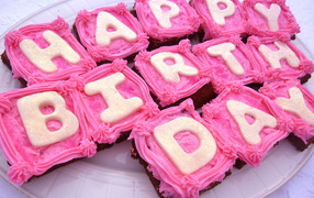 Delicious pastries on birthday