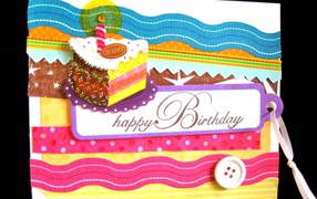 Оригинальная открытка на день рождения