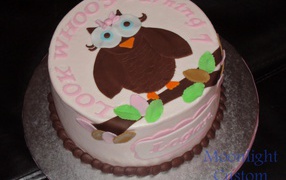  Сова торт на день рождения