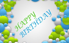 Картинки с пузырями на день рождения