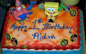  Губка Боб Квадратные Штаны торт ко дню рождения