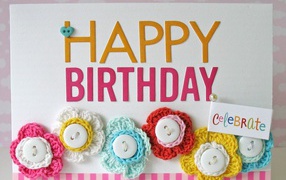 Сладкая открытка на день рождения