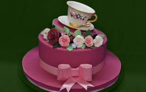  Торт ко дню рождения