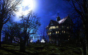 Хэллоуин дом привидений