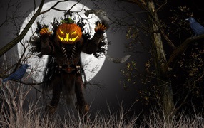 halloween the ghost of the pumpkin