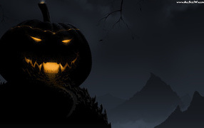 Хэллоуин дома из тыквы