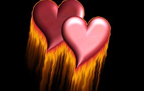 Two of the flaming heart