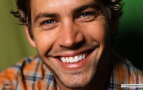 Famous Actor from the movie Furious Paul Walker is smiling