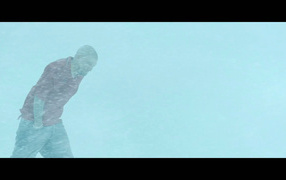 Баста в снегу