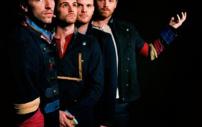 Coldplay в черном фоне