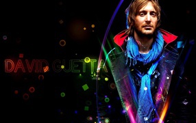 David Guetta on the beautiful background