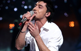 Dima Bilan sings a song Baby
