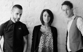 Iowa группа черно-белый фон