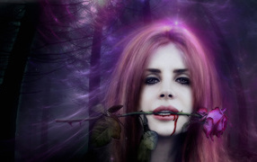 Lana Del Rey в лесу