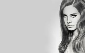 Lana Del Rey intriguing look