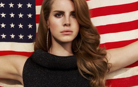 Lana Del Rey американский флаг
